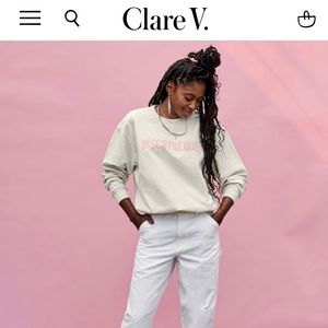 Clare V NWOT Sweatshirt Discotheque